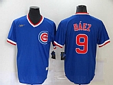 Cubs 9 Javier Baez Royal Nike Cool Base Throwback Jersey,baseball caps,new era cap wholesale,wholesale hats
